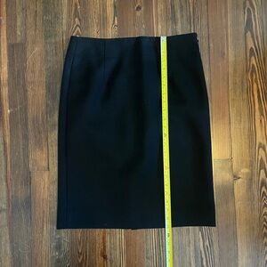 Elegant Black Wool Women's Skirt